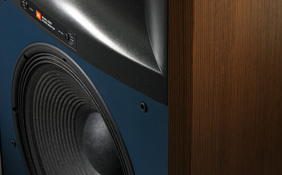 JBL 4367 Choice of Satin Walnut or Black Walnut furniture-grade satin wood veneers. - Image