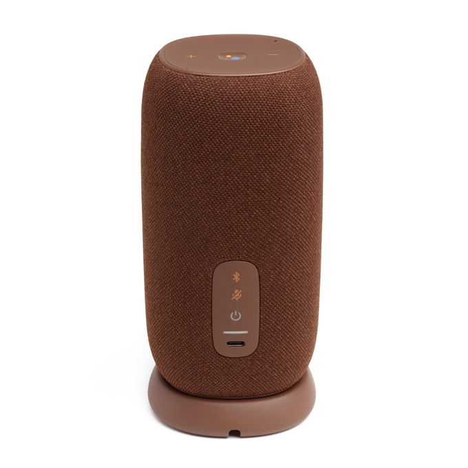 JBL Link Portable - Brown - Portable Wi-Fi Speaker - Back image number null