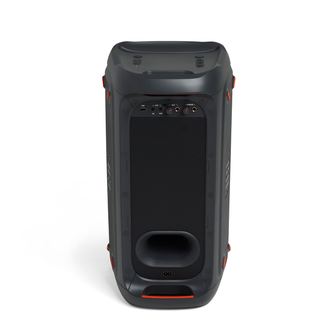 JBL PartyBox 100 - Black - Powerful portable Bluetooth party speaker with dynamic light show - Back image number null